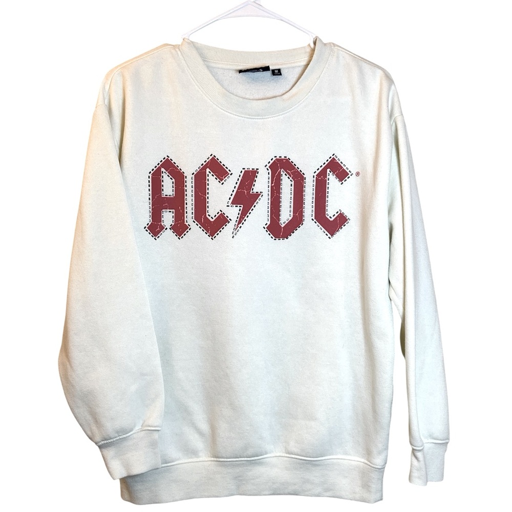 AC⚡️DC Highway to Hell Sweatshirt North American Tour 1979 Distressed White SZ M